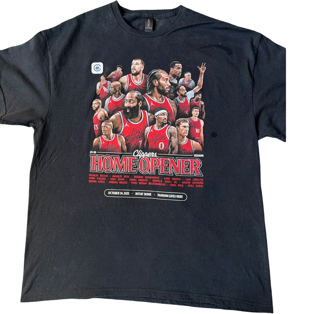 Clippers Home Opener Graphic Tee - Black & Red